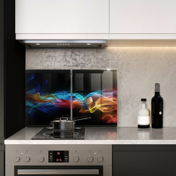 Cache plaque de cuisson Fumée colorée