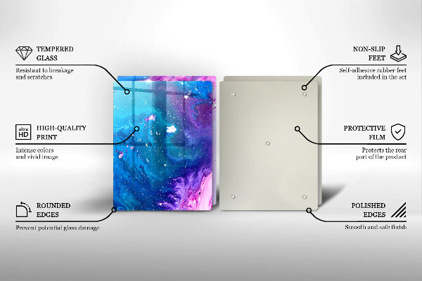 Cache plaque de cuisson Encres d'abstraction