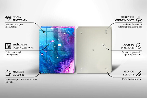 Cache plaque de cuisson Encres d'abstraction