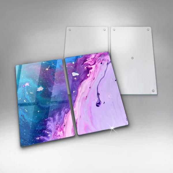 Cache plaque de cuisson Encres d'abstraction