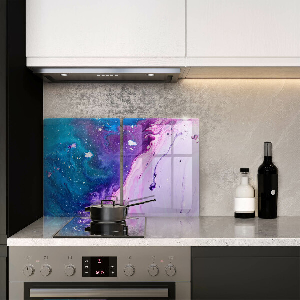 Cache plaque de cuisson Encres d'abstraction