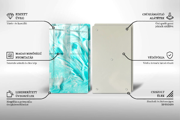 Cache plaque de cuisson Peintures abstraites