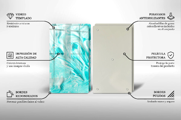 Cache plaque de cuisson Peintures abstraites