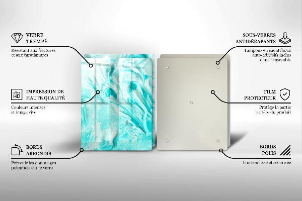 Cache plaque de cuisson Peintures abstraites