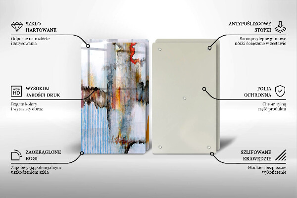 Cache plaque de cuisson Peintures abstraites