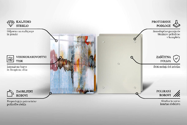 Cache plaque de cuisson Peintures abstraites