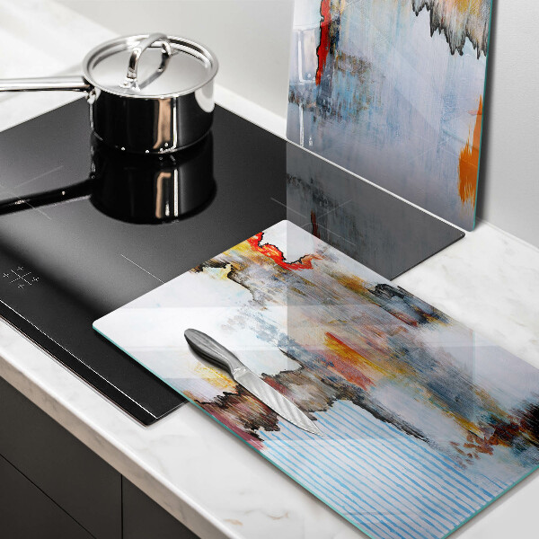 Cache plaque de cuisson Peintures abstraites