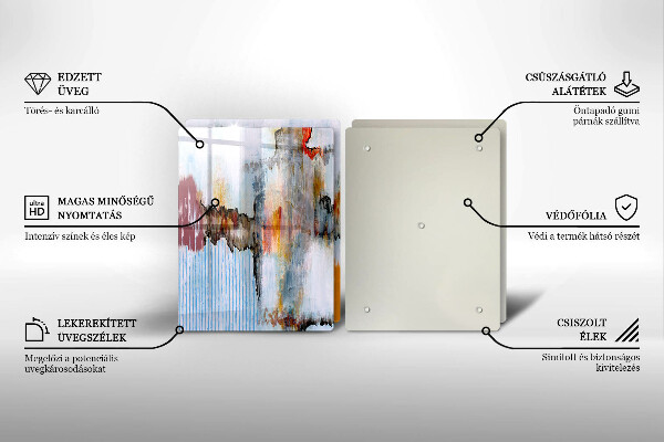 Cache plaque de cuisson Peintures abstraites