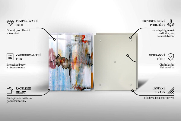 Cache plaque de cuisson Peintures abstraites