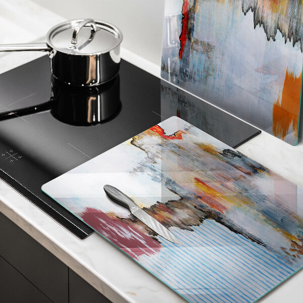 Cache plaque de cuisson Peintures abstraites