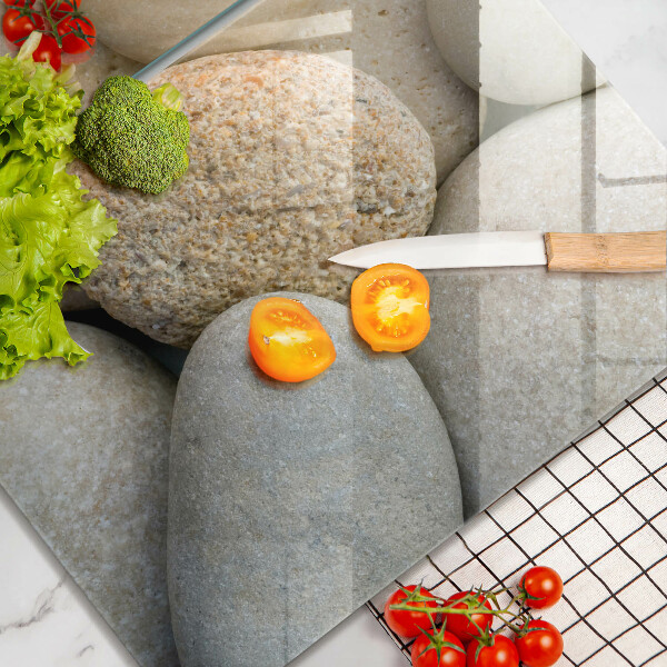 Cache plaque de cuisson Modèle de pierres ovales