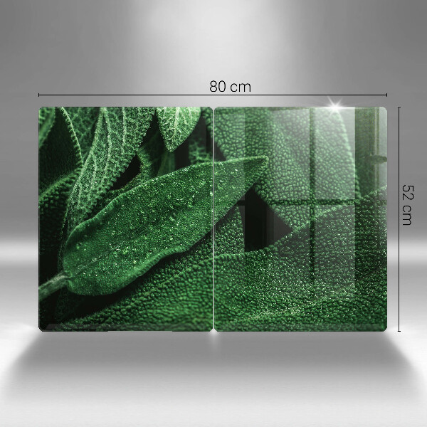 Cache plaque de cuisson Les feuilles de la plante