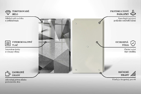 Cache plaque de cuisson Abstraction concrète et nette