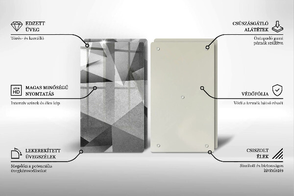 Cache plaque de cuisson Abstraction concrète et nette