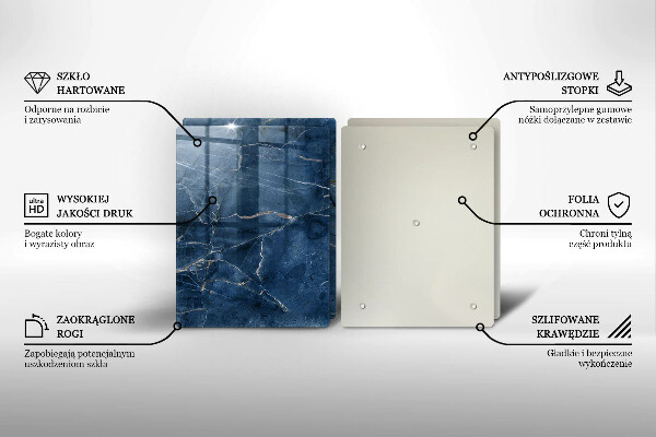 Cache plaque de cuisson Texture de pierre de marbre