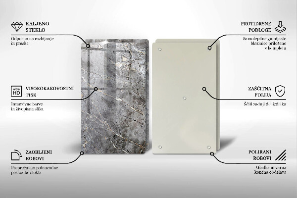 Cache plaque de cuisson Texture de pierre