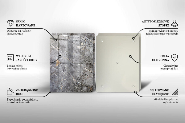 Cache plaque de cuisson Texture de pierre