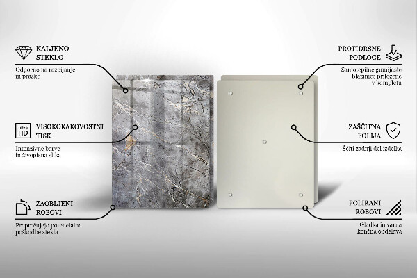 Cache plaque de cuisson Texture de pierre