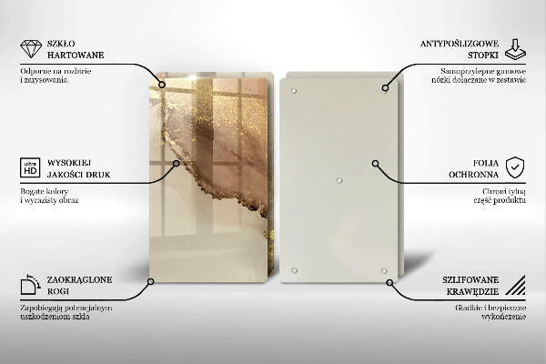 Cache plaque de cuisson Abstraction de l'or