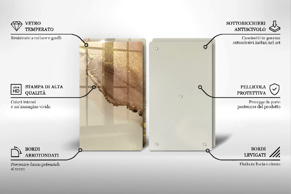 Cache plaque de cuisson Abstraction de l'or