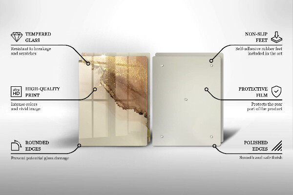 Cache plaque de cuisson Abstraction de l'or