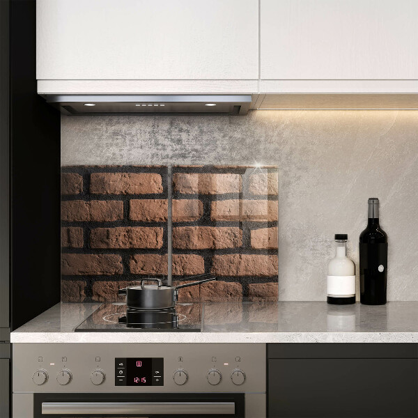 Cache plaque de cuisson Mur de briques