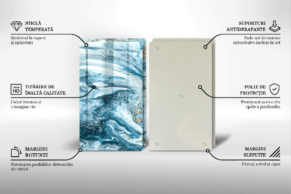 Cache plaque de cuisson Structure avec de l'or