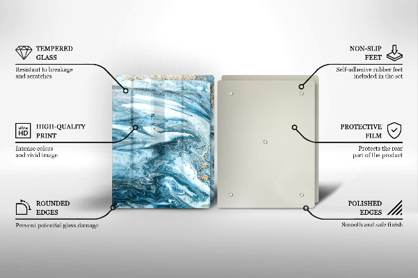 Cache plaque de cuisson Structure avec de l'or