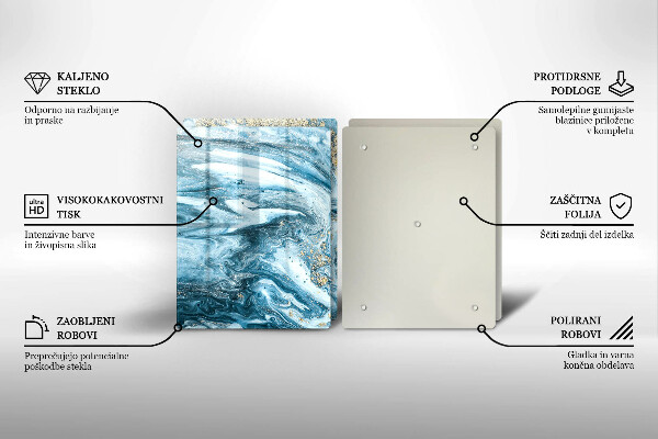 Cache plaque de cuisson Structure avec de l'or