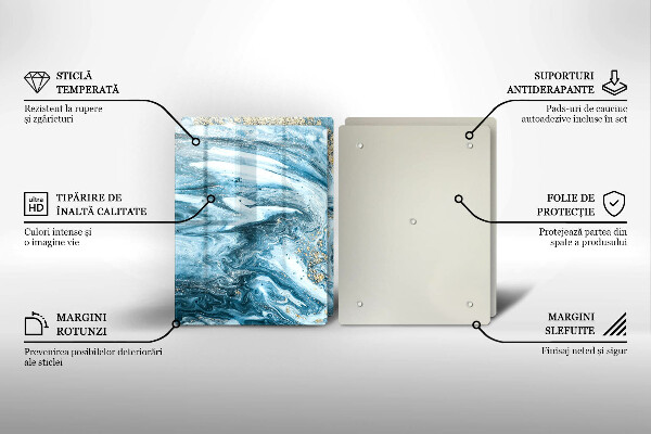 Cache plaque de cuisson Structure avec de l'or