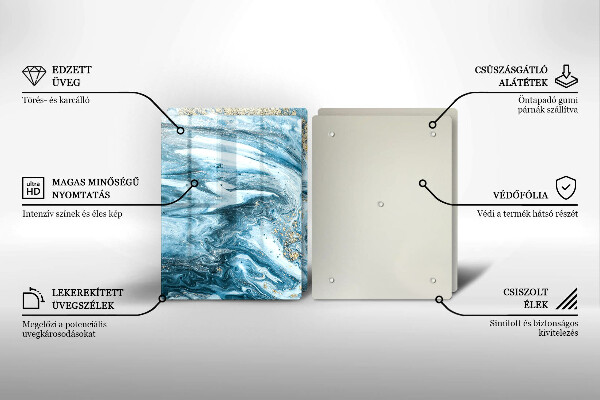 Cache plaque de cuisson Structure avec de l'or