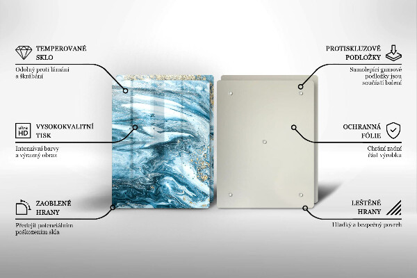 Cache plaque de cuisson Structure avec de l'or