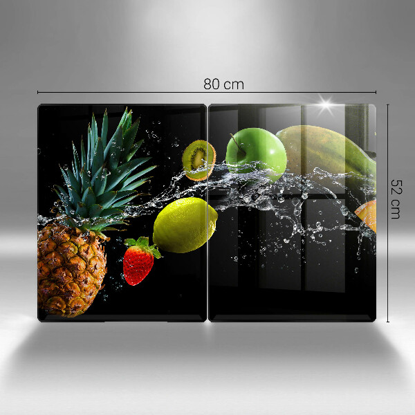 Protection plaque induction Fruits dans l'eau