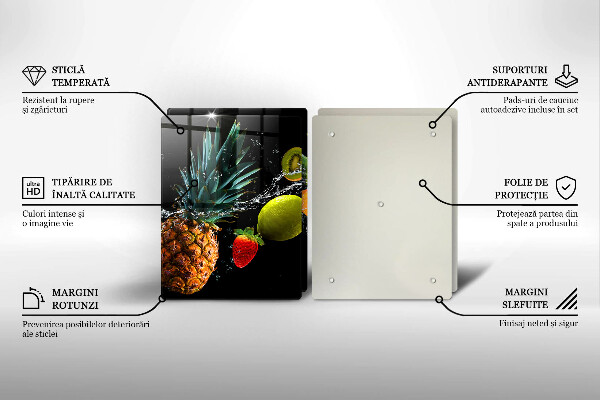 Protection plaque induction Fruits dans l'eau