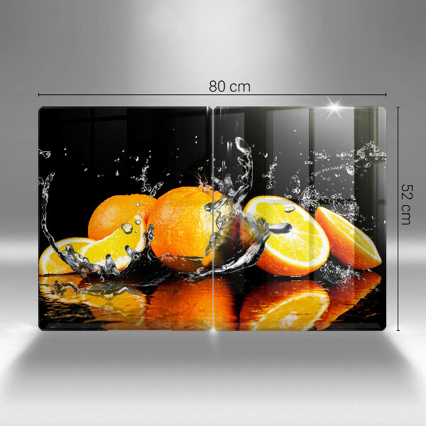 Cache plaque de cuisson Fruit orange juteux