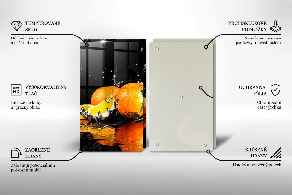 Cache plaque de cuisson Fruit orange juteux