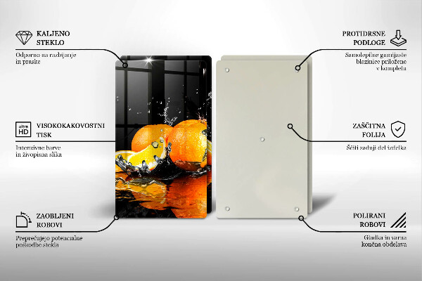 Cache plaque de cuisson Fruit orange juteux