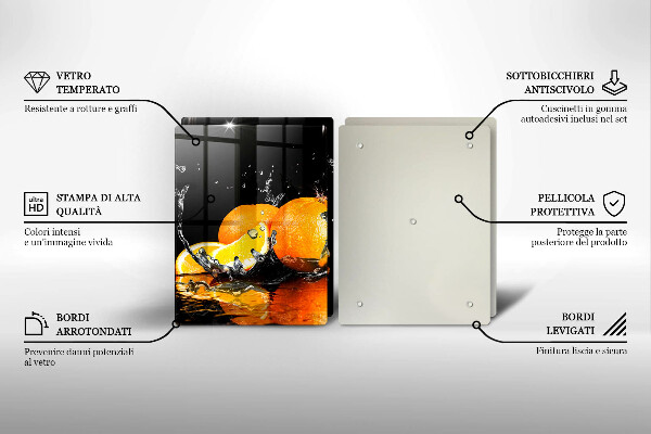 Cache plaque de cuisson Fruit orange juteux