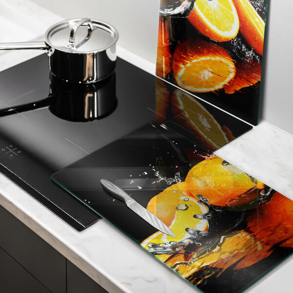 Cache plaque de cuisson Fruit orange juteux