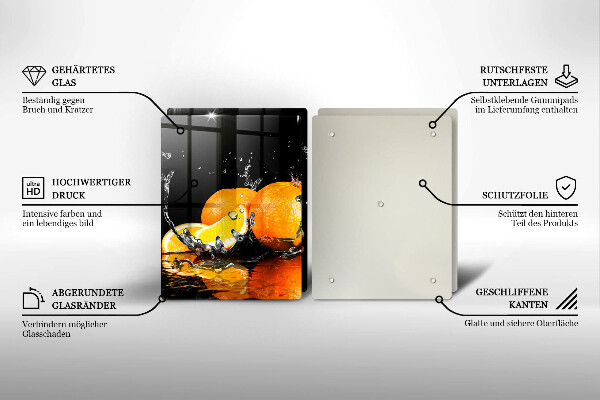 Cache plaque de cuisson Fruit orange juteux