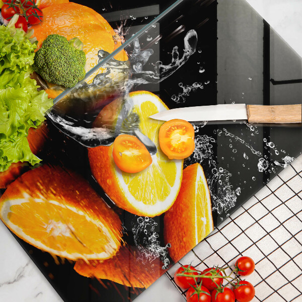 Cache plaque de cuisson Fruit orange juteux