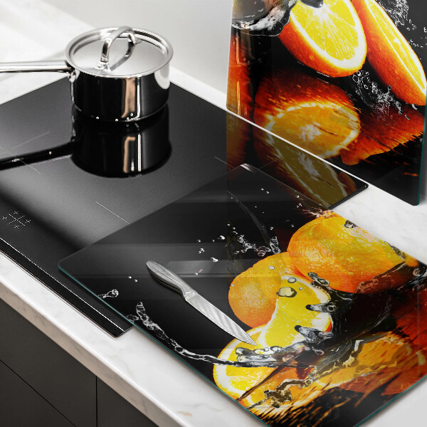 Cache plaque de cuisson Fruit orange juteux