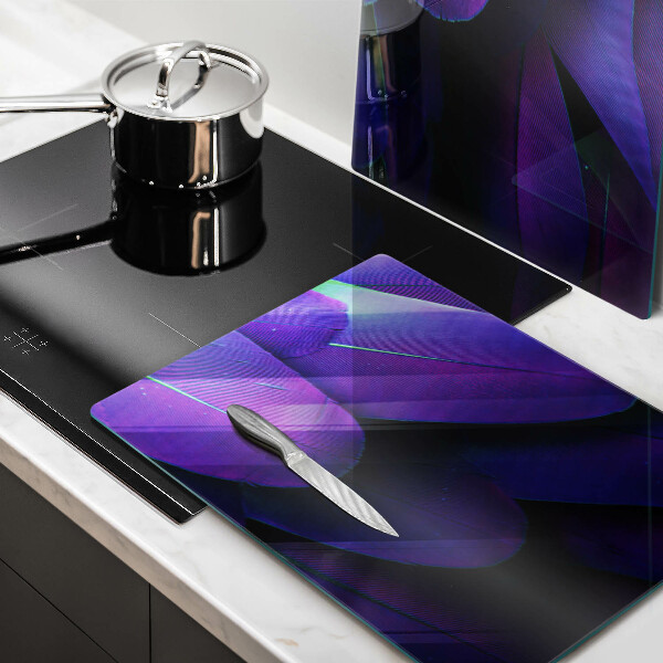 Cache plaque de cuisson Plumes de néon