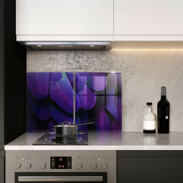 Cache plaque de cuisson Plumes de néon