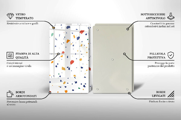 Cache plaque de cuisson Grès coloré