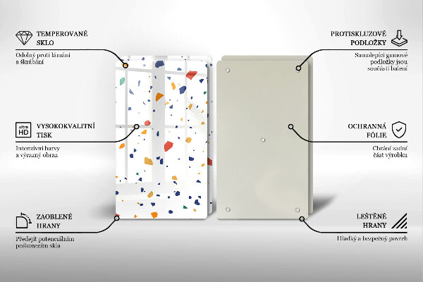 Cache plaque de cuisson Grès coloré