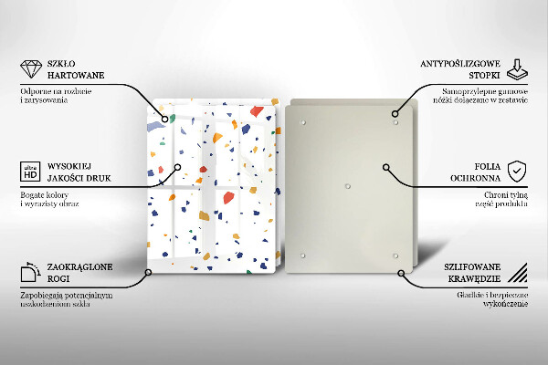 Cache plaque de cuisson Grès coloré