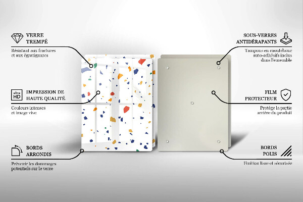 Cache plaque de cuisson Grès coloré