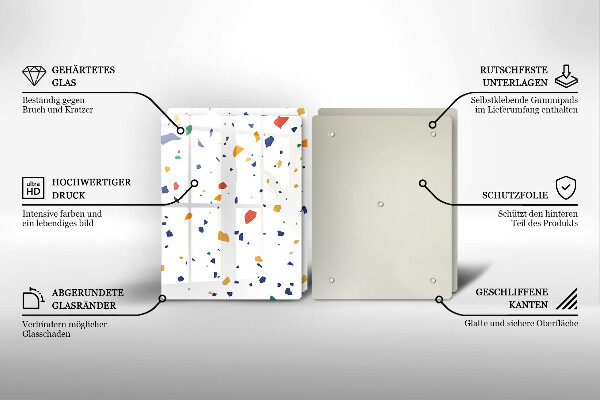 Cache plaque de cuisson Grès coloré