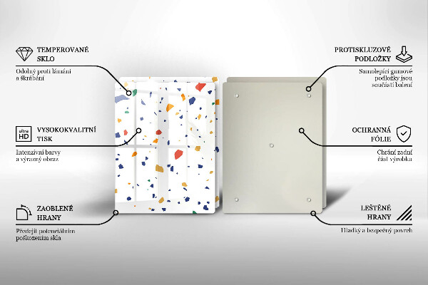 Cache plaque de cuisson Grès coloré